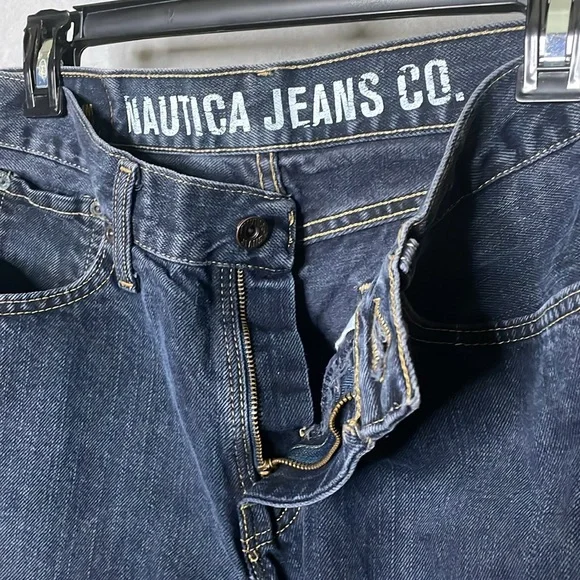 NAUTICA Jeans Co Men's SLIM TAPERED 30 x 30 Dark Wash EUC - Picture 3 of 7